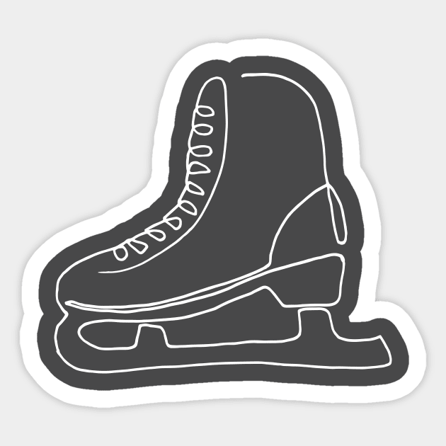 One line skate Sticker by COLeRIC